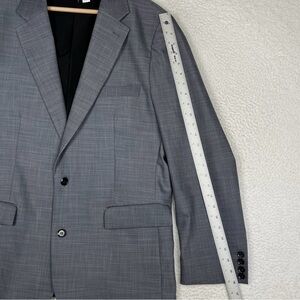 State & Liberty Athletic Fit Stretch Blazer Mens Sz 46 Heathered Grey